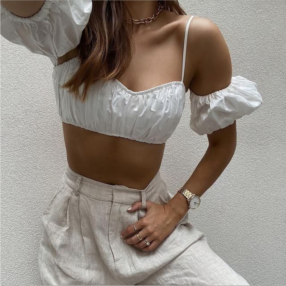 Elegant Cream Women's Top